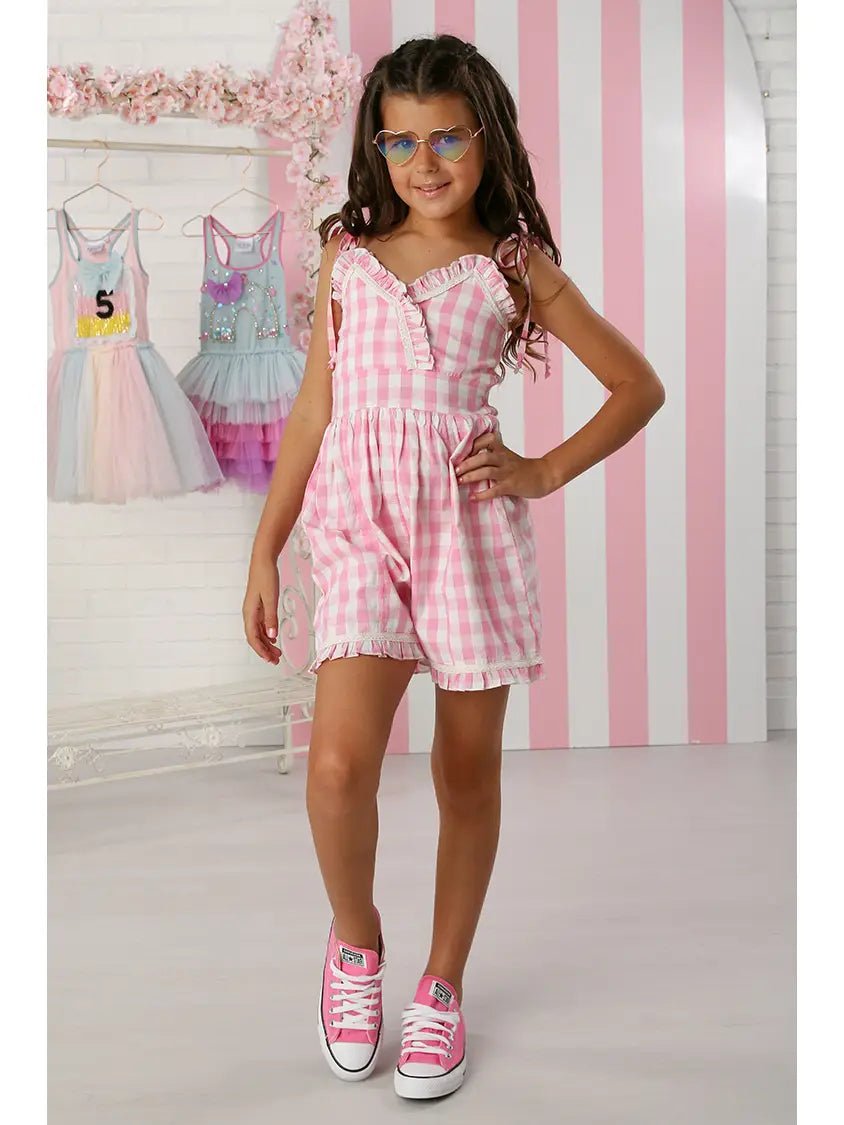 Ooh! La, La! Couture Pink Gingham Romper - Everything But The PrincessOoh! La, La! Couture