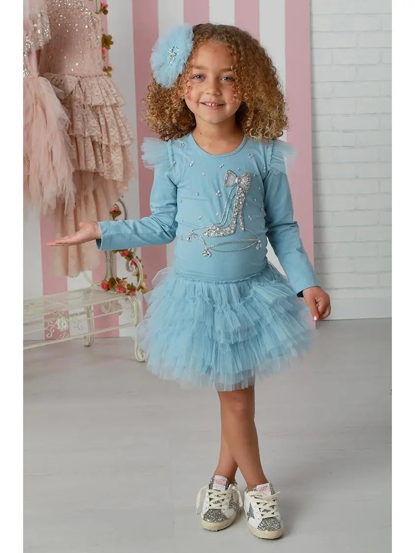 Ooh! La, La! Couture Sky Glass Slipper Dress- Size 10 - Everything But The PrincessOoh! La, La! Couture