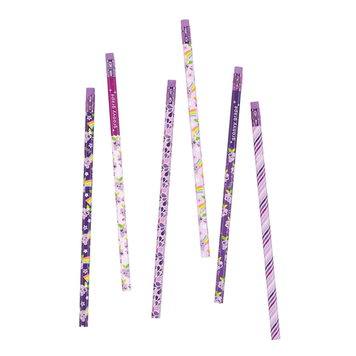 OOLY - Lil Juicy Scented Graphite Pencils - Grape - set of 6 - Everything But The PrincessOOLY