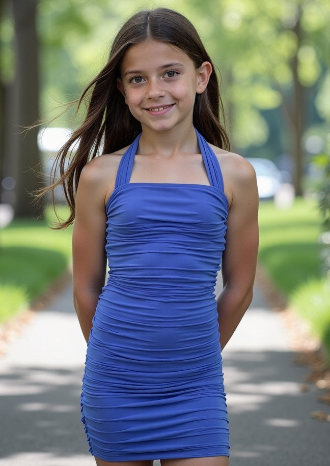 Gold Rush NYC Tween Periwinkle Kylie Dress