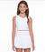 Little Peixoto Lily  White Pleated Tennis Skirt- Built In Shorts