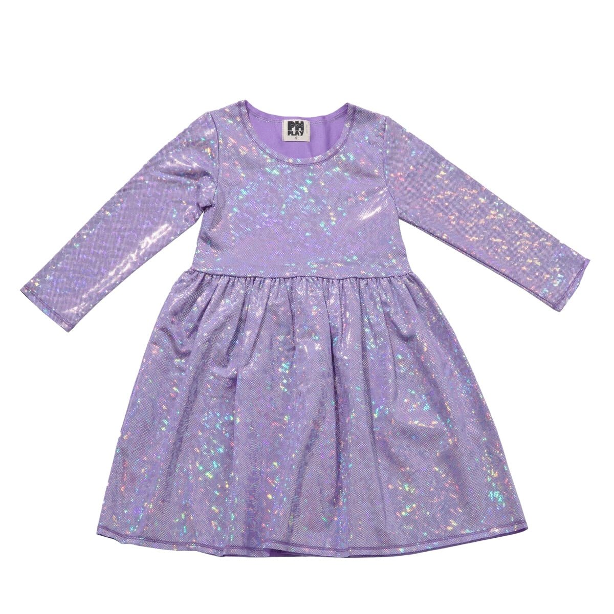 Petite Hailey Holographic Twirl Dress - Purple - Everything But The PrincessPetite Hailey