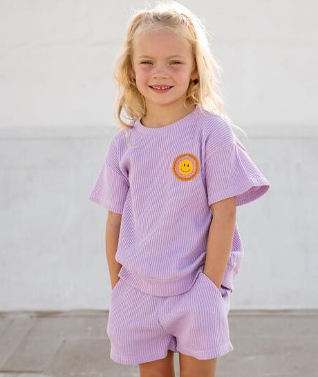 Petite Hailey Smile Waffle Set - Purple - Everything But The PrincessPetite Hailey