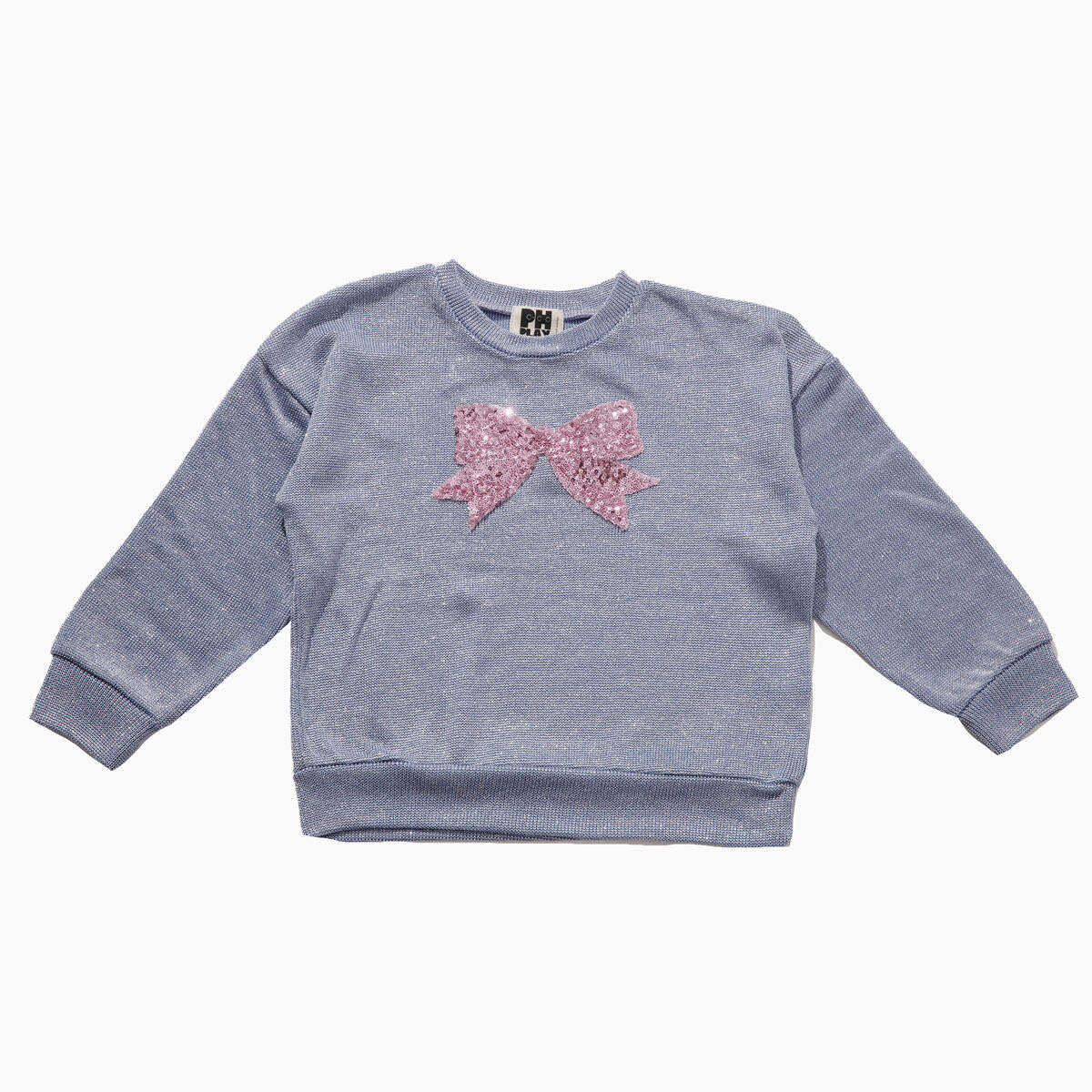 Petite Hailey Sparkle Bow Sweatshirt - Purple - Everything But The PrincessPetite Hailey