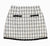 Petite Hailey White/Black Tweed Skirt - Everything But The PrincessPetite Hailey