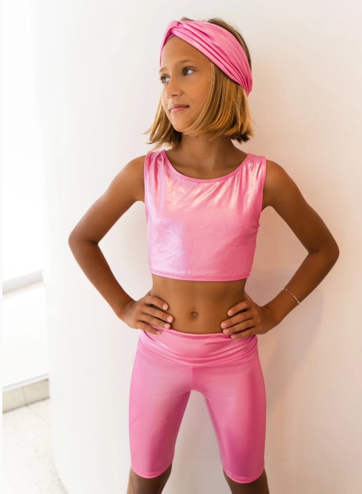 Piccoli Principi 2pc Sporty Set - Glossy Pink - Everything But The PrincessPiccoli Principi