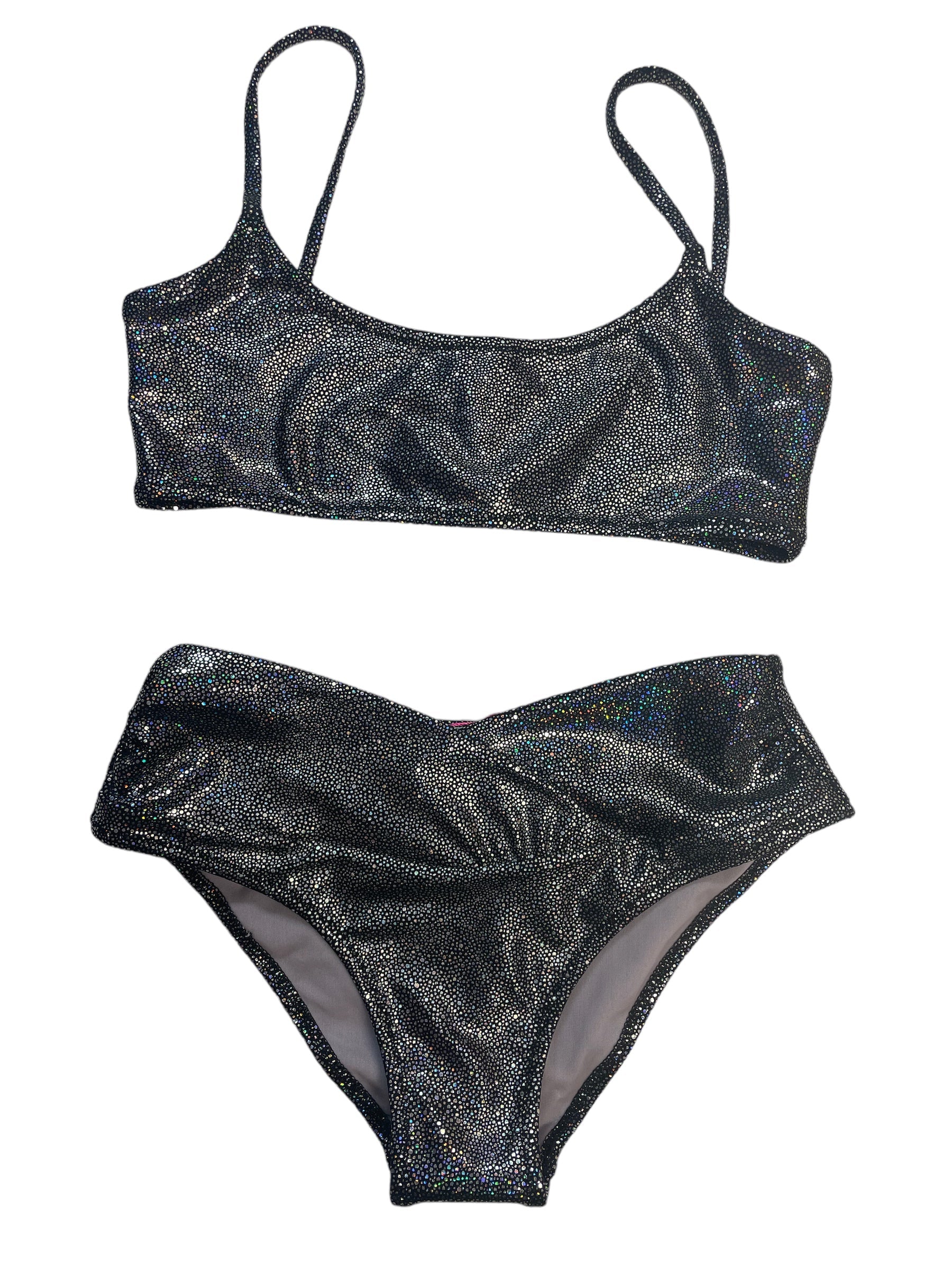 Piccoli Principi Amelie 2pc Swimsuit - Black Glitter - Everything But The PrincessPiccoli Principi