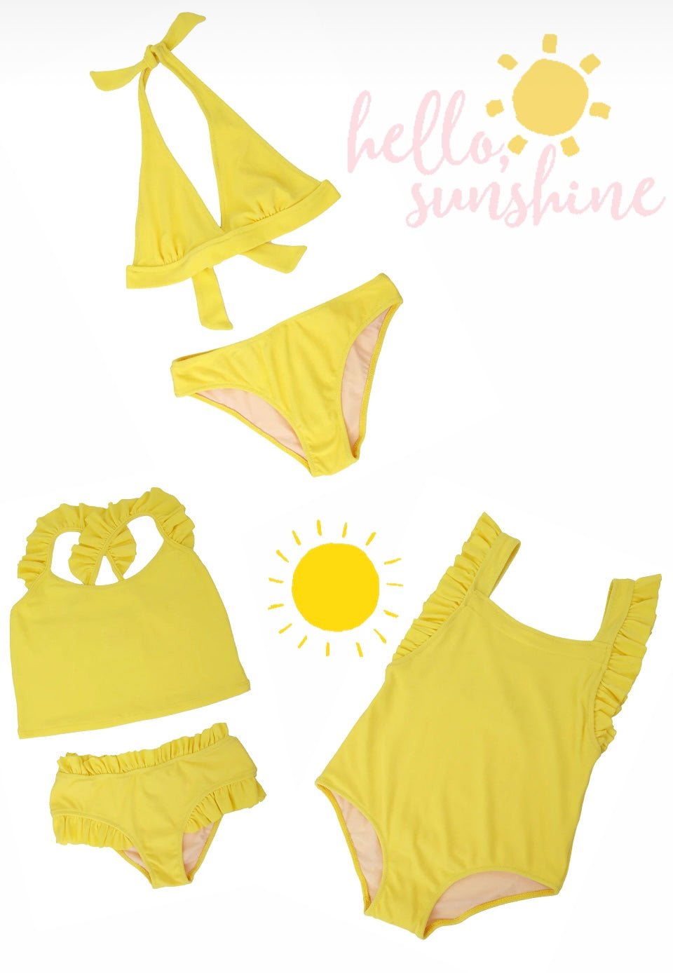 Piccoli Principi Arianna 2pc Swimsuit - Terry Lemon - Everything But The PrincessPiccoli Principi