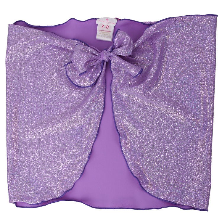 Piccoli Principi Charlotte Purple Glitter Pareo Swim Cover-Up Skirt - Everything But The PrincessPiccoli Principi