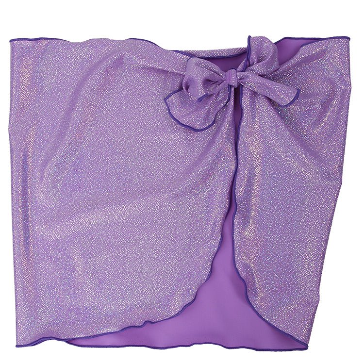 Piccoli Principi Charlotte Purple Glitter Pareo Swim Cover-Up Skirt - Everything But The PrincessPiccoli Principi