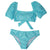 Piccoli Principi Daisy Aqua Glitter Puff Sleeve 2pc Swimsuit - Everything But The PrincessPiccoli Principi