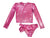 Piccoli Principi Martinique Long Sleeve Rashguard Swimsuit - Glossy Pink - Everything But The PrincessPiccoli Principi