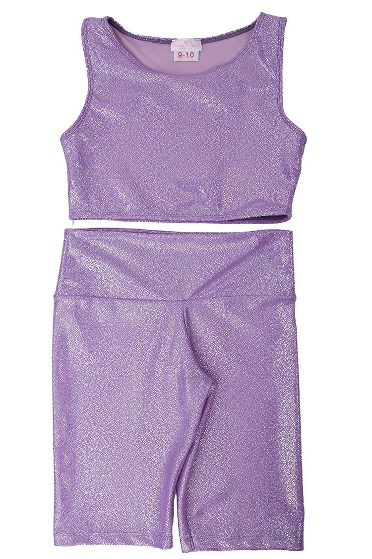 Piccoli Principi Purple Glitter 2pc Sporty Set - Everything But The PrincessPiccoli Principi