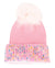 Bari Lynn Pink Pearl & Crystal Cuffed Hat