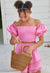 Little Peixoto 2pc Simone Skirt Set- Peony Pink