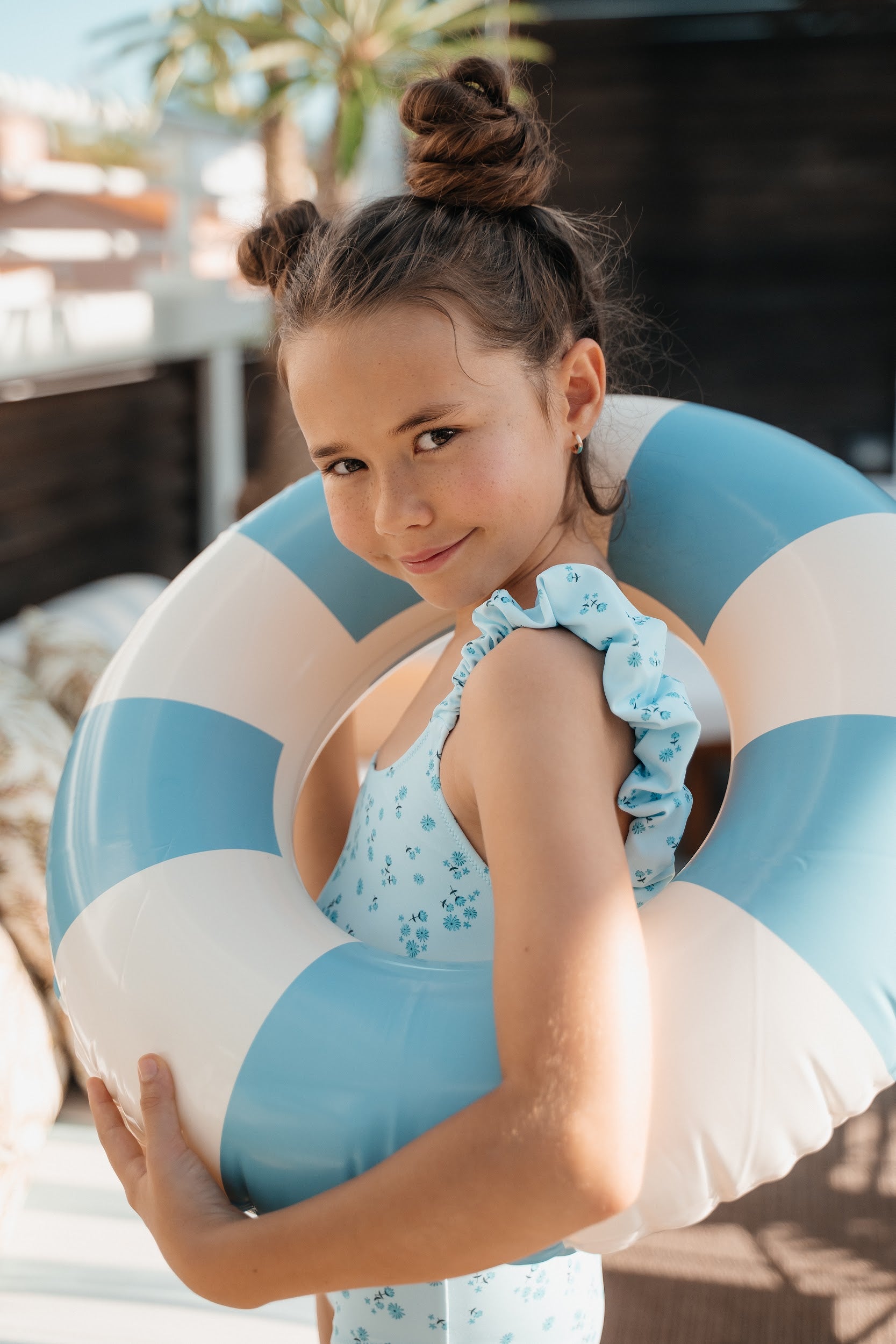 Piccoli Principi Australia 1pc Swimsuit - Blue Petals