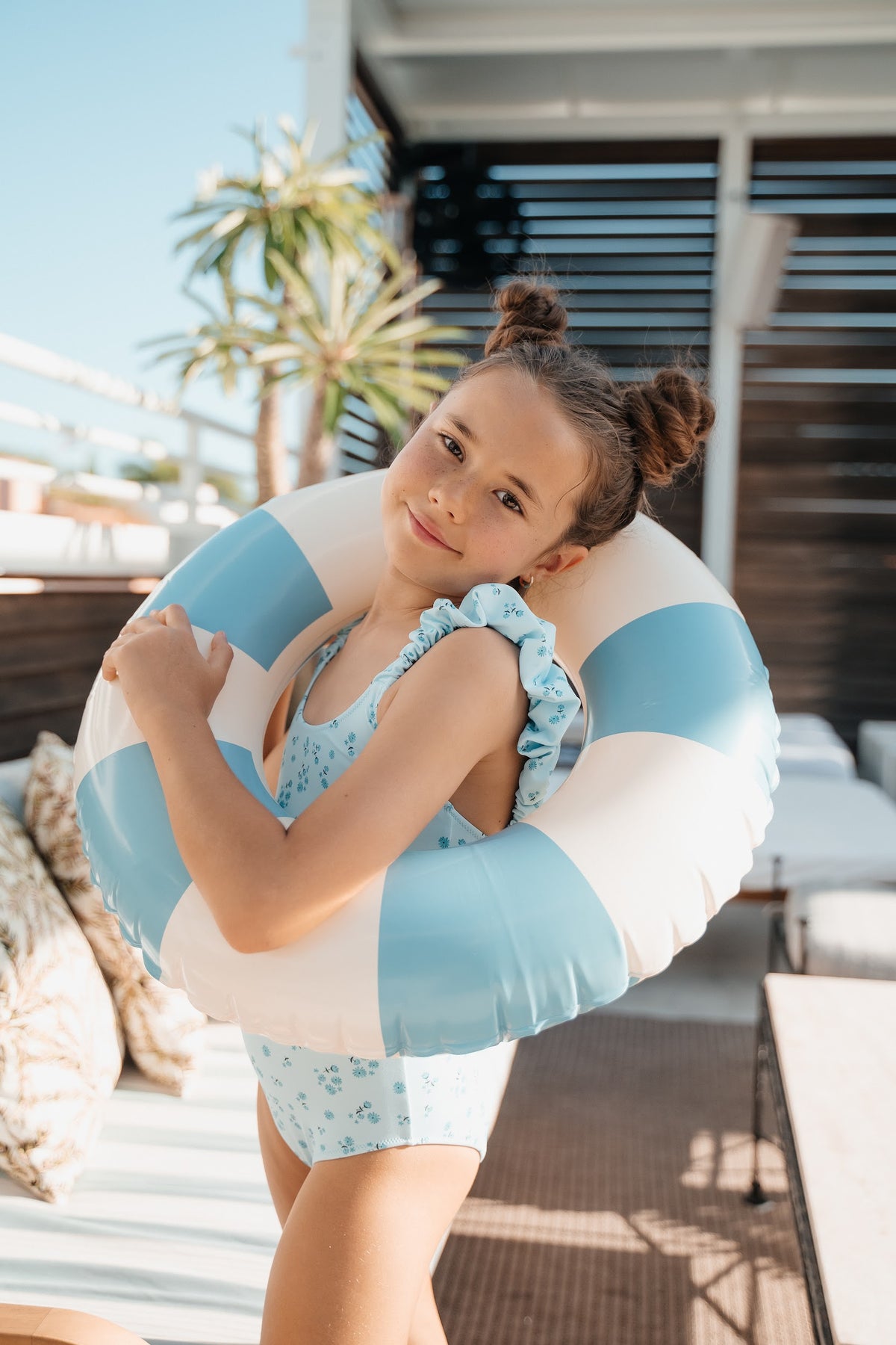 Piccoli Principi Australia 1pc Swimsuit - Blue Petals