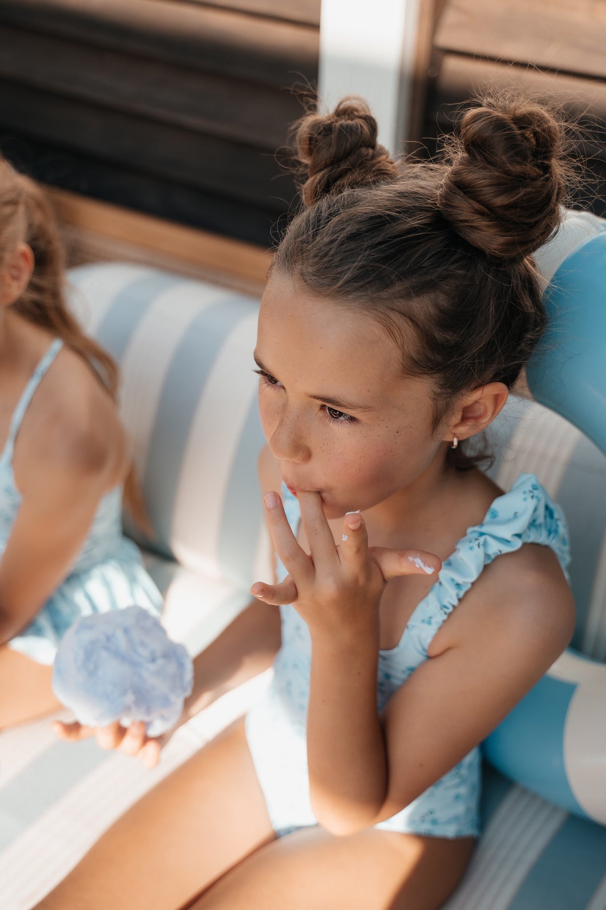 Piccoli Principi Australia 1pc Swimsuit - Blue Petals