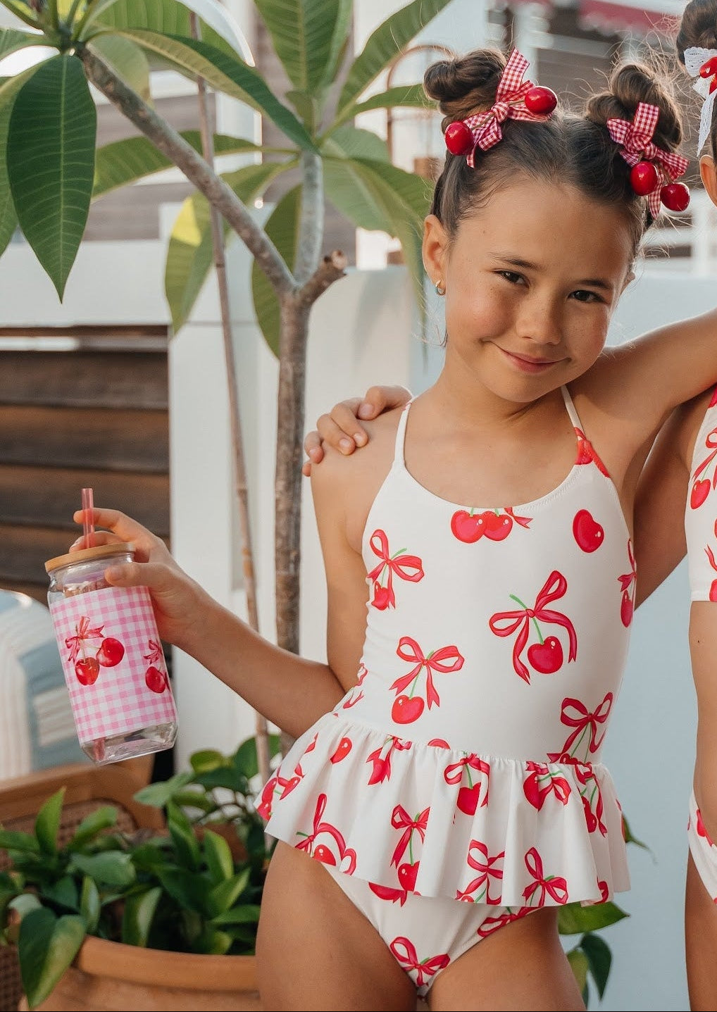 Piccoli Principi Sahara 2pc Swimsuit - Cherries &amp; Bows