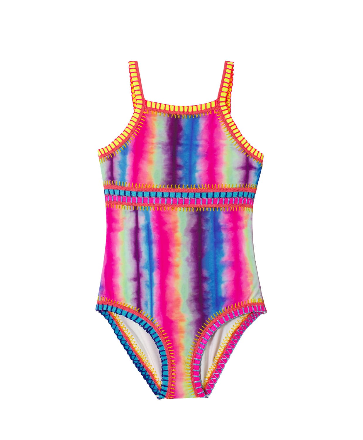 PQ Kid Tye - Dye Rainbow Embroidered 1pc Swimsuit - Everything But The PrincessPQ Swim