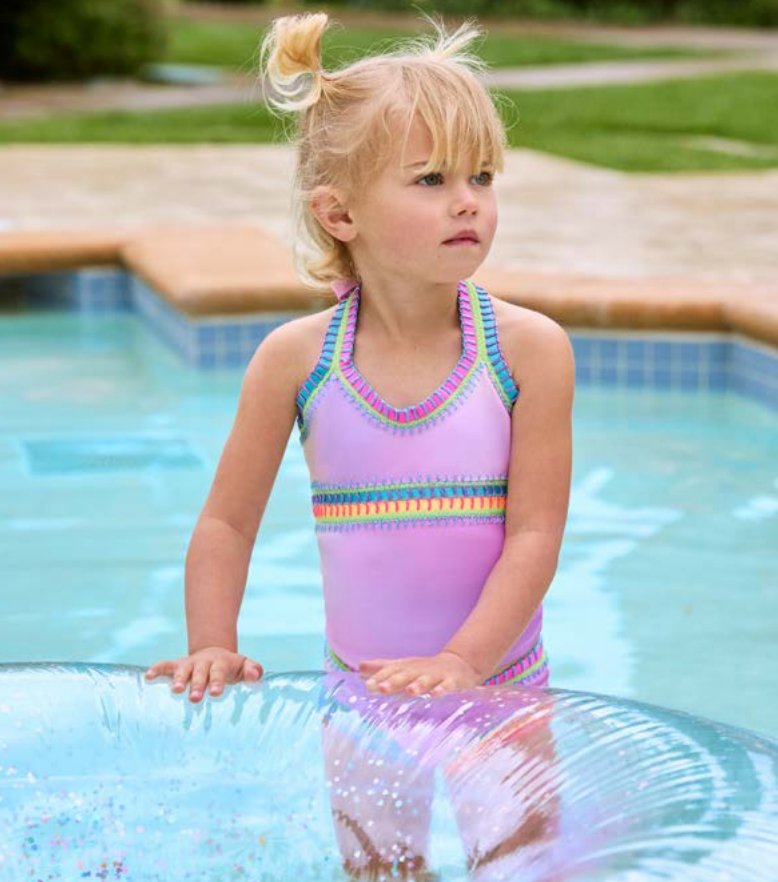 PQ Kids Cotton Candy Rainbow Embroidered Tankini - Everything But The PrincessPQ Swim