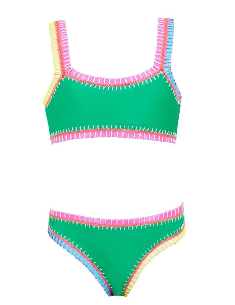 PQ Kids Kelly Ireland Sporty Rainbow Embroidered Bikini - Everything But The PrincessPQ Swim