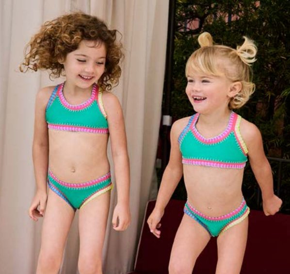 PQ Kids Kelly Ireland Sporty Rainbow Embroidered Bikini - Everything But The PrincessPQ Swim