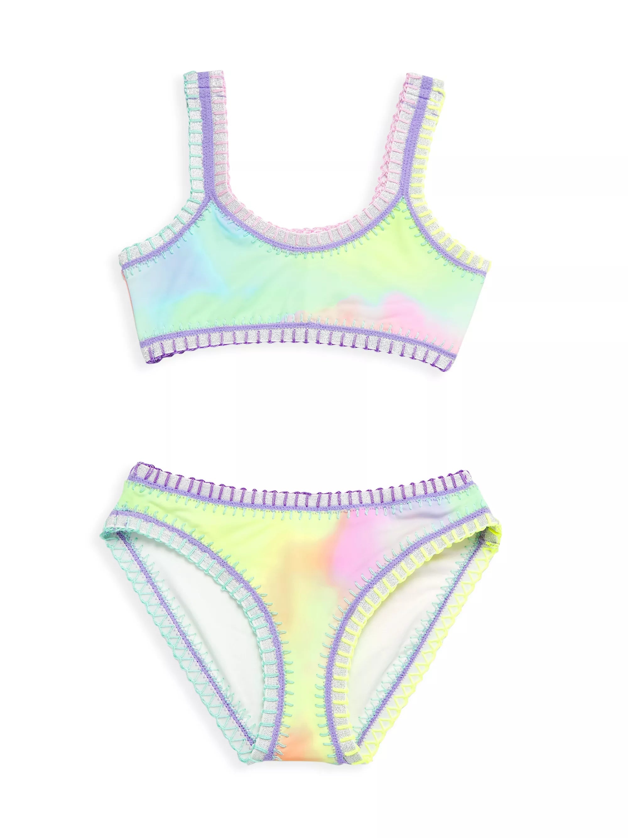 PQ Kids Sunrise Sporty Rainbow Embroidered Bikini - Everything But The PrincessPQ Swim