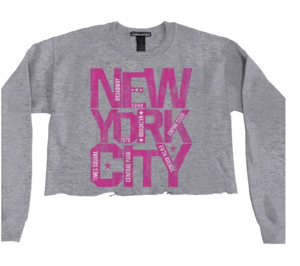 Prince Peter Grey NY Landmarks Crop Sweatshirt - Everything But The PrincessPrince Peter