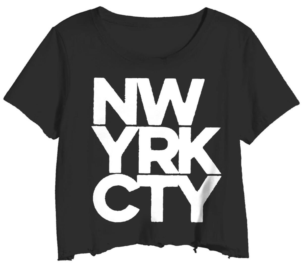 Prince Peter New York City Block Black/White Crop Tee - Everything But The PrincessPrince Peter