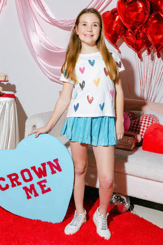 Queen Of Sparkles Kids Stacked Sweetheart Tee * Preorder*