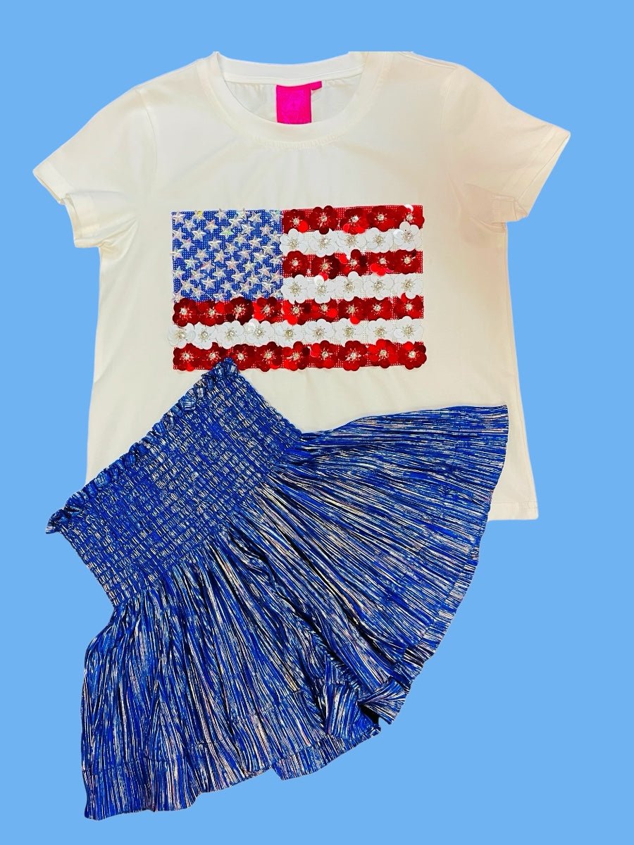 Queen Of Sparkles Kids Flag Tee - Everything But The PrincessQueen Of Sparkles