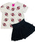 Queen Of Sparkles Kids Football Sequin Tee - Red & Black - Everything But The PrincessQueen Of Sparkles