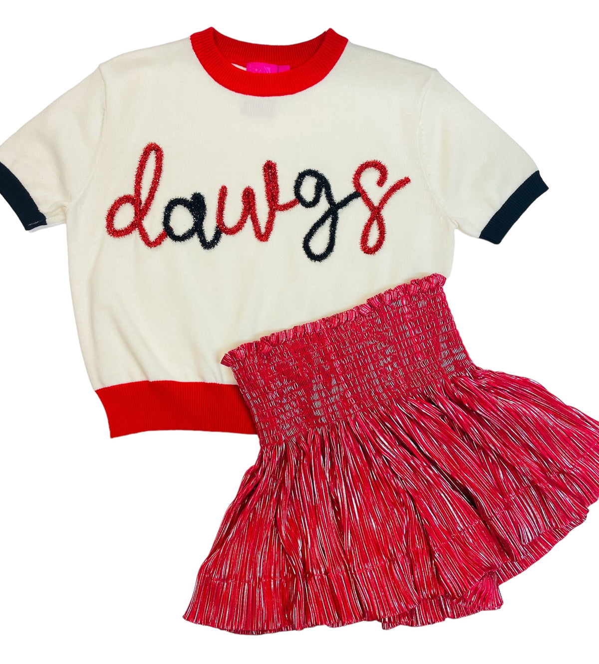 Queen Of Sparkles Kids Glitter Script Sweater - Georgia &quot; Dawgs&quot; - Everything But The PrincessQueen Of Sparkles