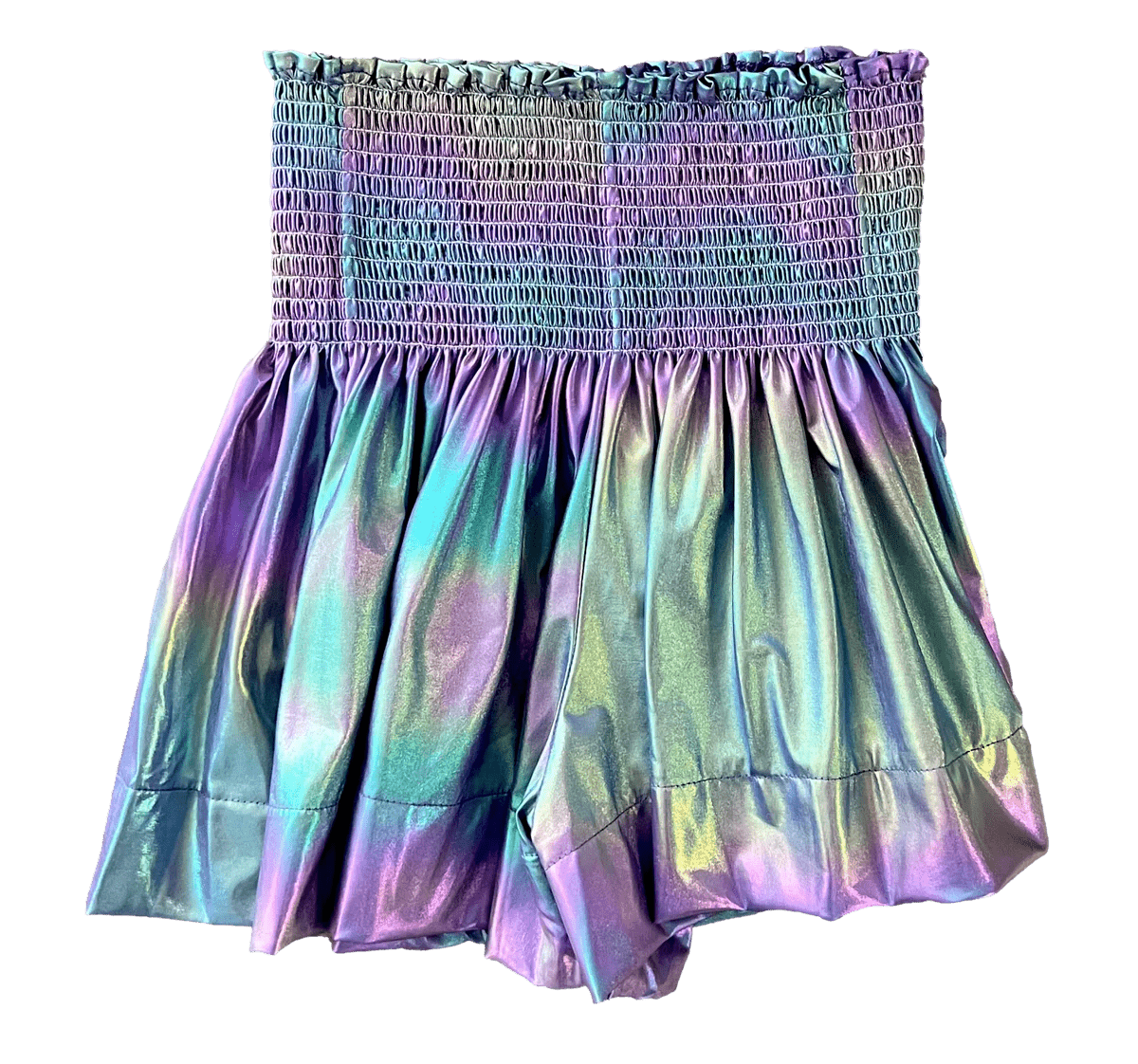 Queen Of Sparkles Kids Metallic Swing Shorts - Purple Iridescent * Preorder * - Everything But The PrincessQueen Of Sparkles