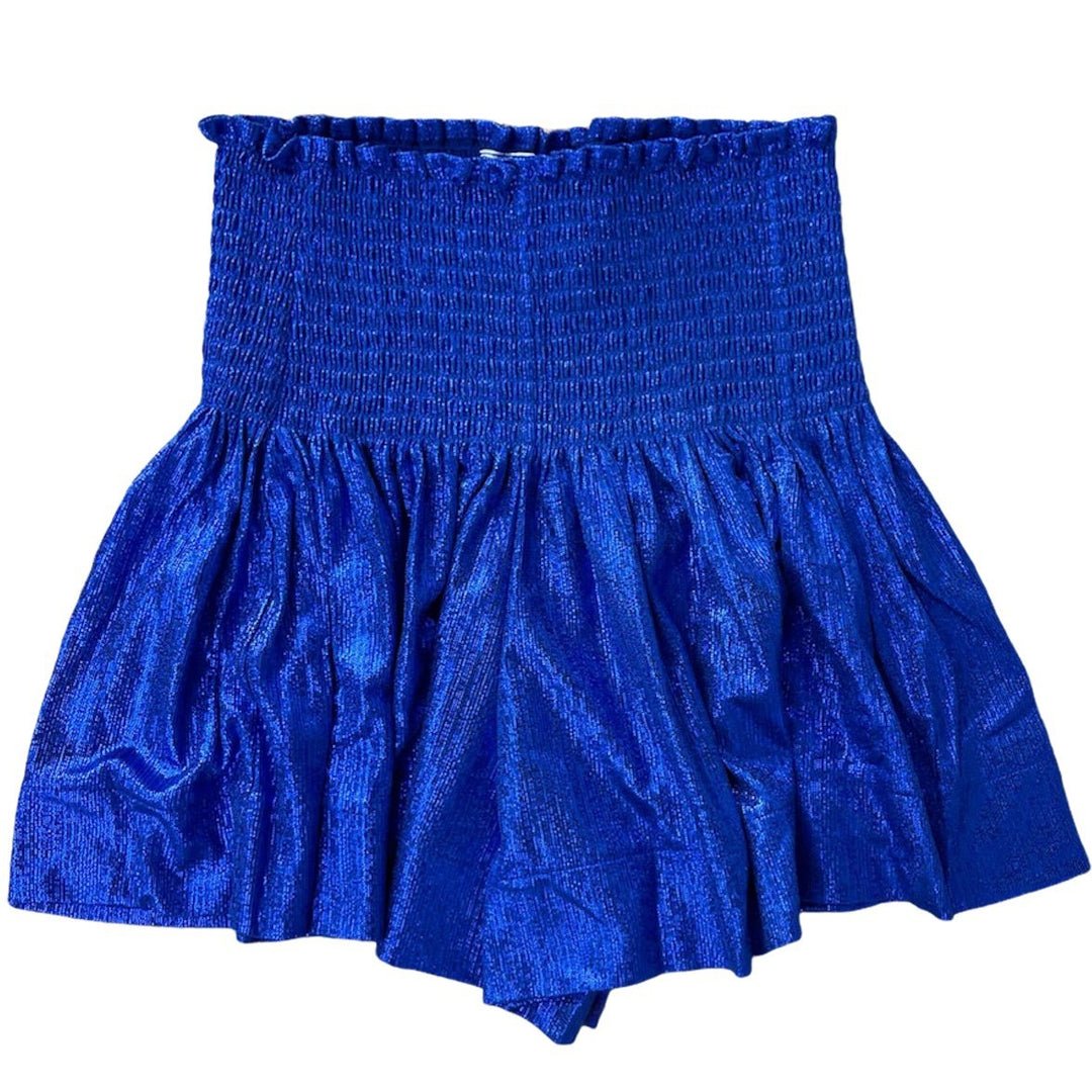 Queen Of Sparkles Kids Metallic Swing Shorts - Royal Blue * Preorder * - Everything But The PrincessQueen Of Sparkles