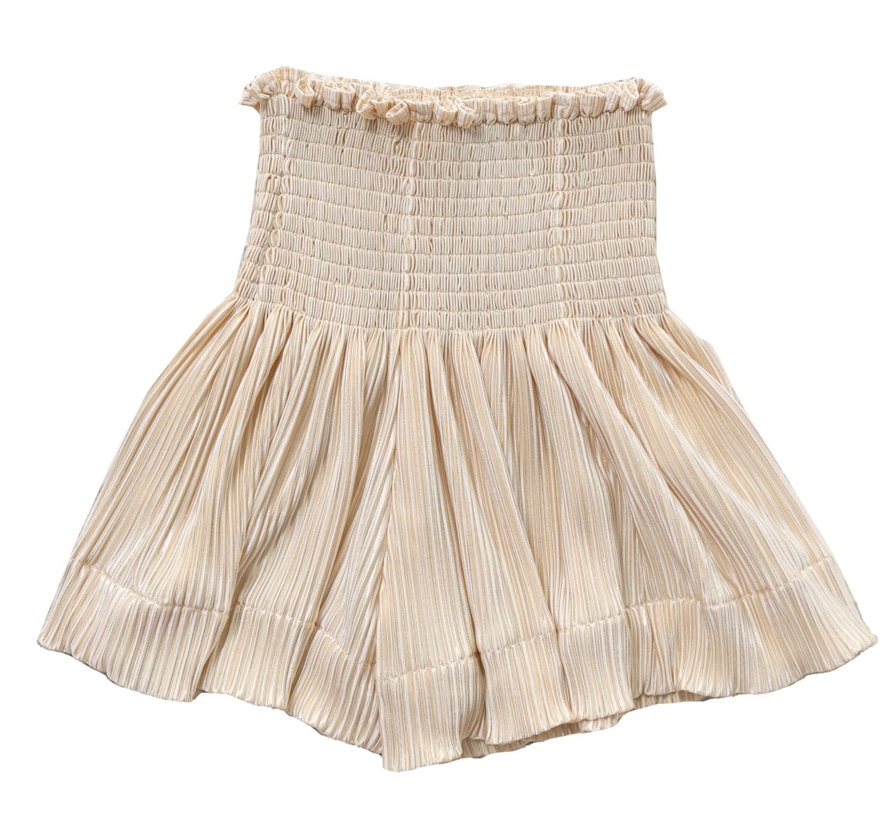 Queen Of Sparkles Kids Pleated Swing Shorts - White Gold - Everything But The PrincessQueen Of Sparkles