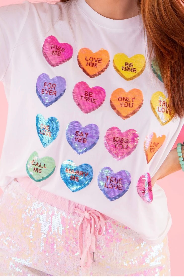 Queen Of Sparkles Kids Stacked Sweetheart Tee- Size 10 - Everything But The PrincessQueen Of Sparkles