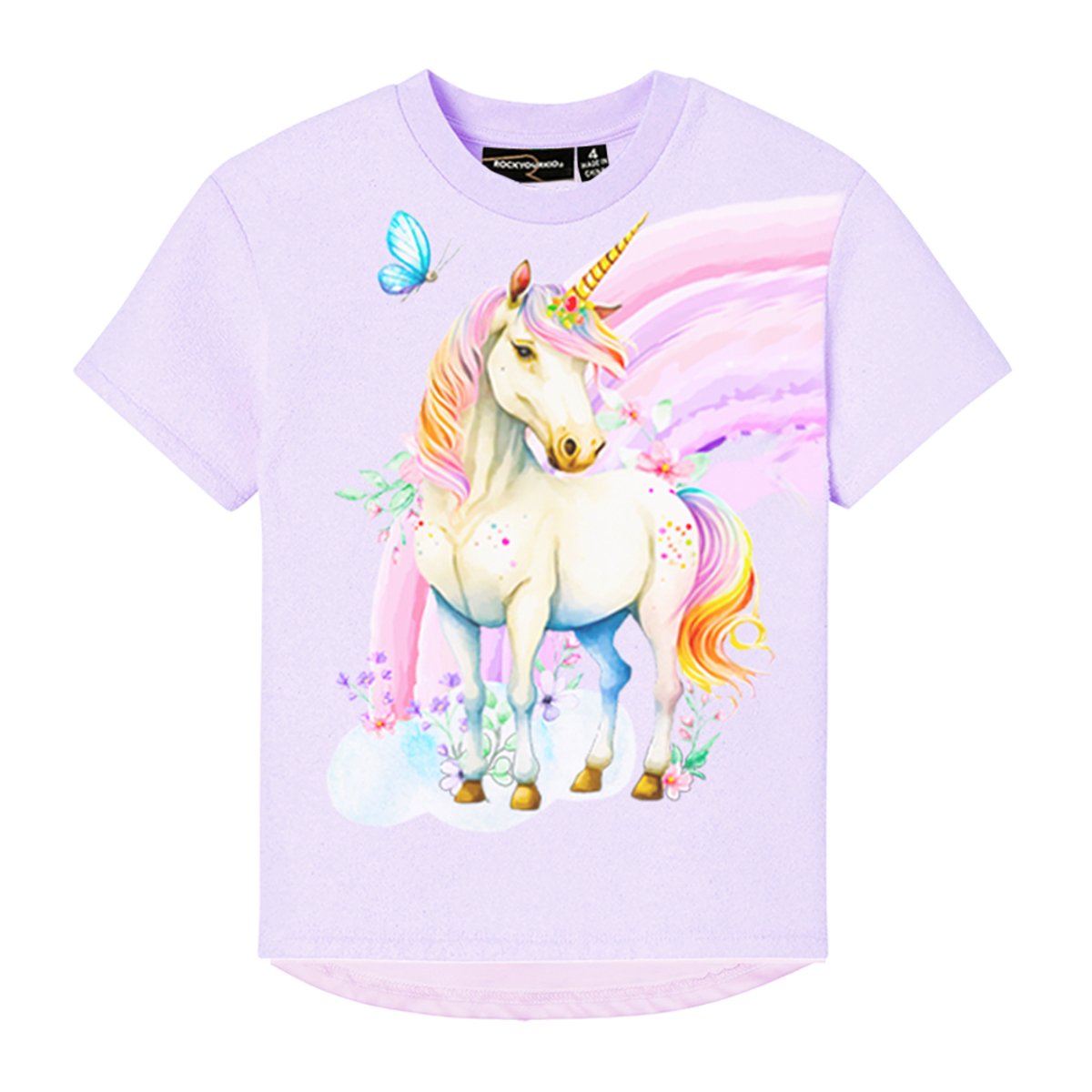 Rock Your Baby Magical Unicorn Tee- Lilac - Everything But The PrincessRock your baby