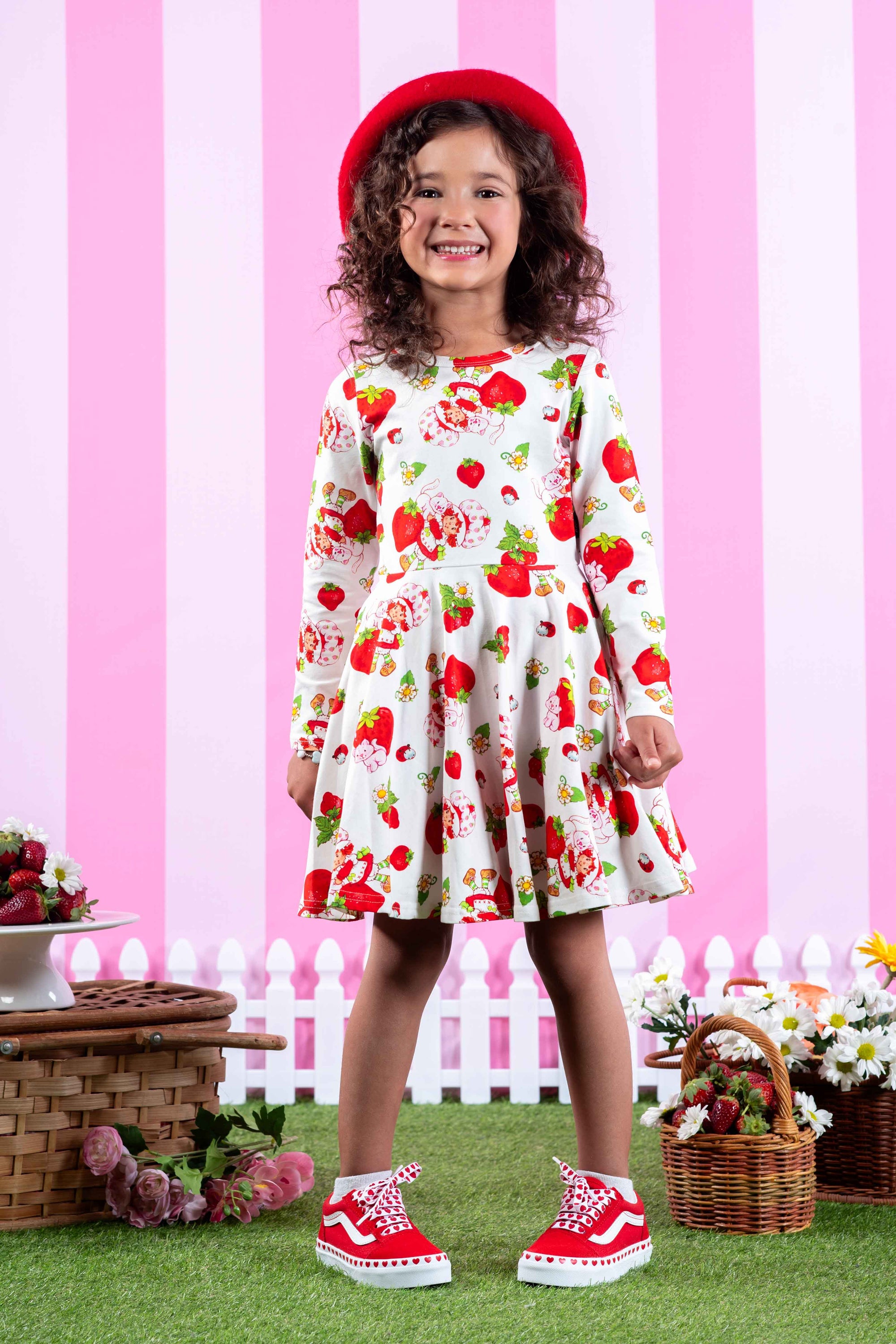 Rock Your Baby Strawberry Shortcake Long Sleeve Knit Dress - Everything But The PrincessRock your baby