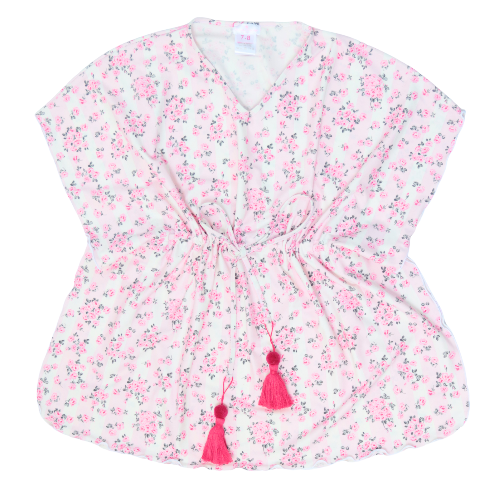 Piccoli Principi Lidia Roses + Stripes Swim CoverUp