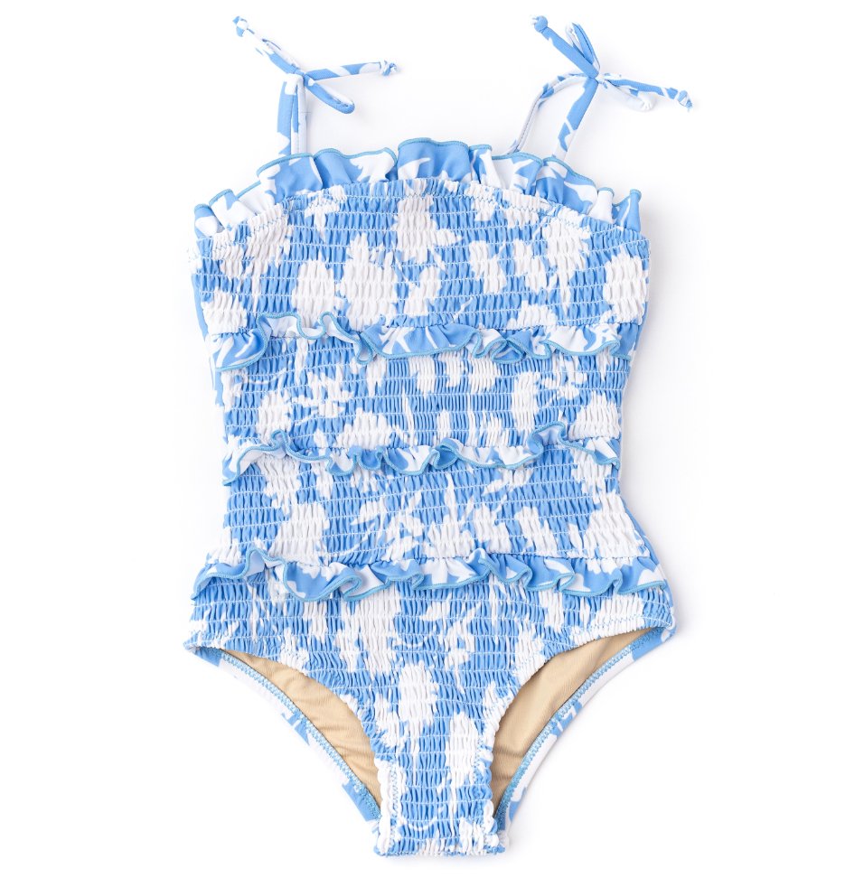 Shade Critters Blue Floral 1pc Swimsuit - Everything But The PrincessShade Critters