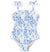 Shade Critters Blue Hibiscus Rose 1pc Swimsuit - Everything But The PrincessShade Critters