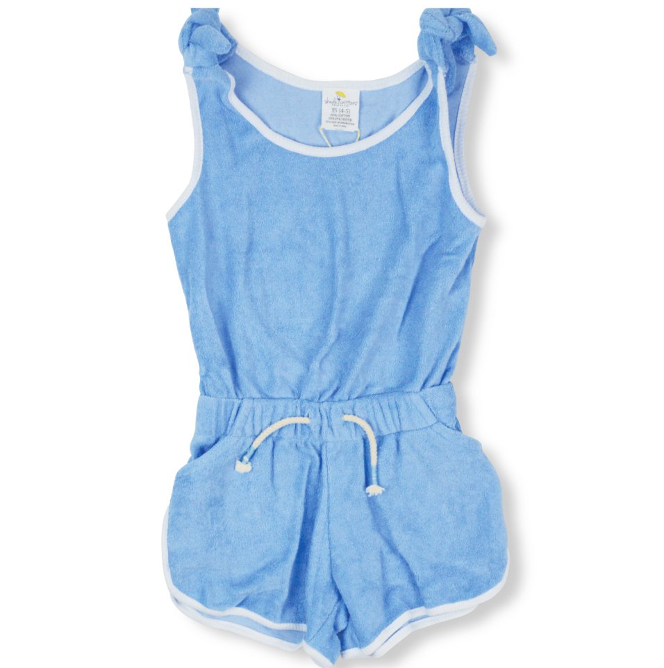 Shade Critters Terry Romper - Blue- Size 10/12 - Everything But The PrincessShade Critters