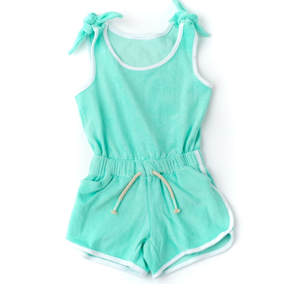 Shade Critters Terry Romper - Mint- Size 14 - Everything But The PrincessShade Critters