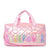 Glam Quilted Large Duffle Bag - Pink With Sequins Sleepover