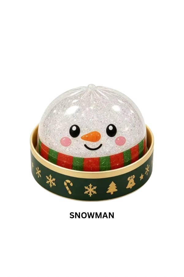 snowman mystery holiday dumpling squishy