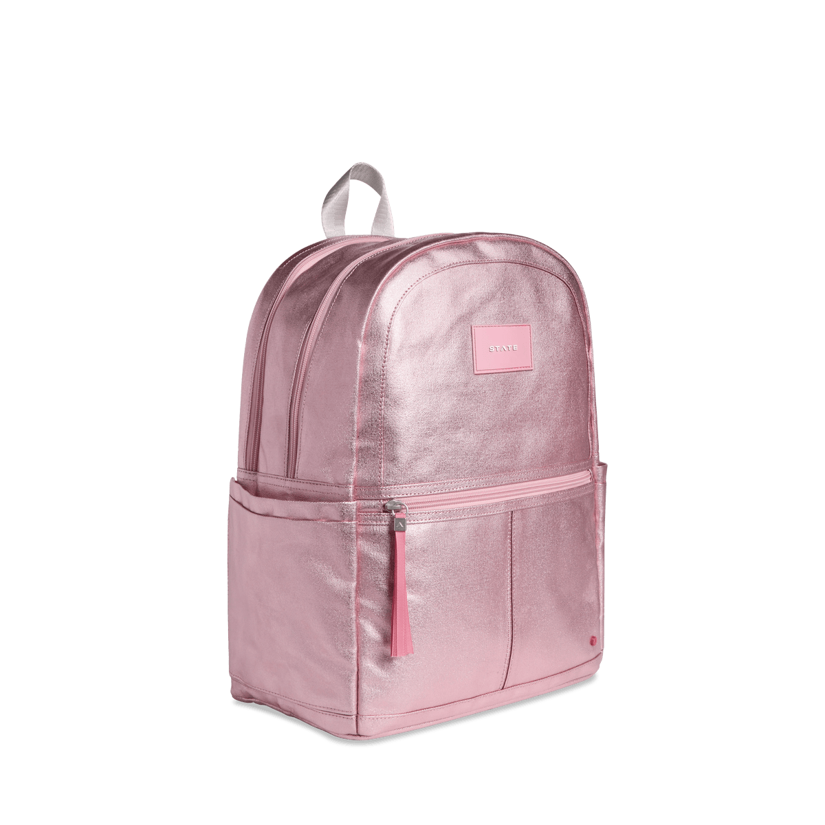 State Bags Kane Kids Double Pocket 16&quot; Backpack - Metallic Pink * Preorder* - Everything But The PrincessState Bags