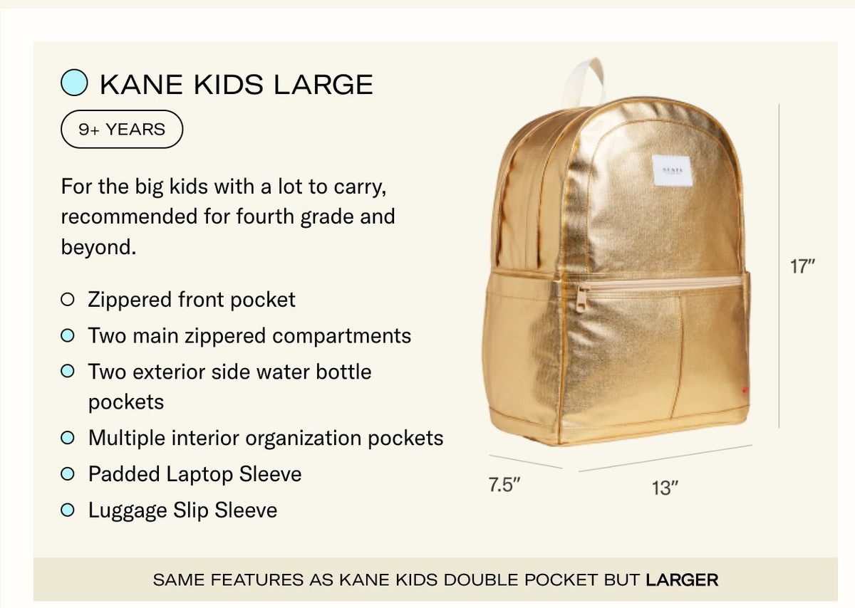 State Bags Kane Kids Large 17&quot; Backpack - Metallic Blue * Preorder* - Everything But The PrincessState Bags