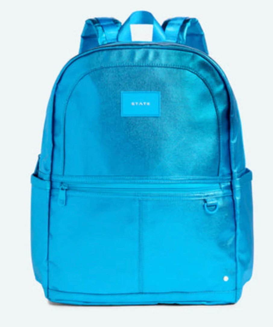 State Bags Kane Kids Large 17&quot; Backpack - Metallic Blue * Preorder* - Everything But The PrincessState Bags